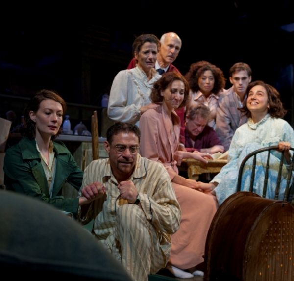 Monica West (Miep Gies), Lou Liberatore (Mr. Dussel), Lauren Culpepper (Margot Frank) Photo